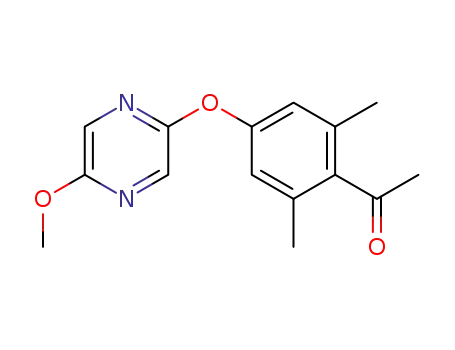 1-{4-((5-methoxypyrazin-2-yl)oxy)-2,6-dimethylphenyl}ethanone
