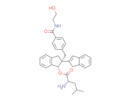 (1R,2R)-2-{4-[(2-hydroxyethyl)carbamoyl]benzyl}-2,3-dihydro-1H,1'H-2,2'-biinden-1-yl L-leucinate