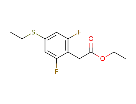 ethyl 2-(4-(ethylthio)-2,6-difluorophenyl)acetate