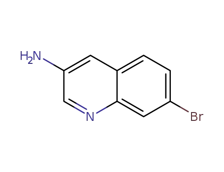 Molecular Structure of 1266322-58-0 (7-broMoquinolin-3-aMine)
