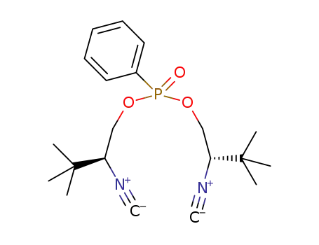 Molecular Structure of 1219961-25-7 (bis((S)-2-isocyano-3,3-dimethylbutyl)phenylphosphonate)
