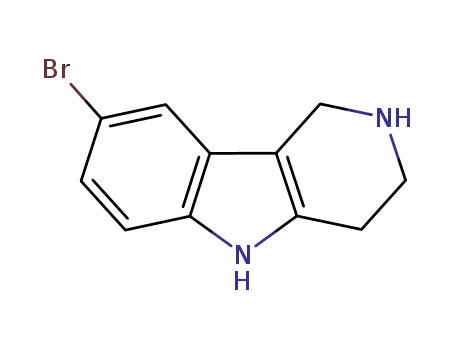 Molecular Structure of 497261-38-8 (8-BROMO-2,3,4,5-TETRAHYDRO-1H-PYRIDO[4,3-B]INDOLE)