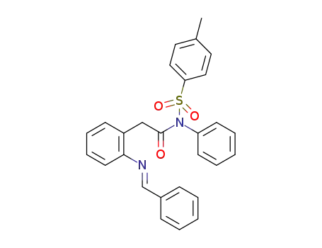 (E)-2-(2-(benzylideneamino)phenyl)-N-phenyl-N-tosylacetamide