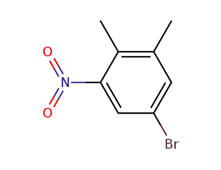 Molecular Structure of 18873-95-5 (5-BROMO-3-NITRO-ORTHOXYLENE)