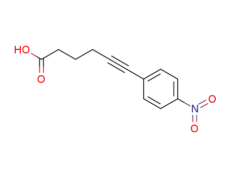 Molecular Structure of 1084898-19-0 (6-(4-nitrophenyl)hex-5-ynoic acid)