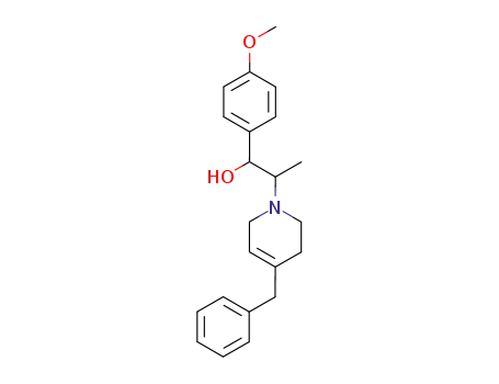 Molecular Structure of 35133-59-6 (2-(4-benzyl-3,6-dihydropyridin-1(2H)-yl)-1-(4-methoxyphenyl)propan-1-ol)