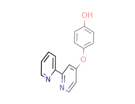 Molecular Structure of 1383804-07-6 (4-(2,2'-bipyridin-4-yloxy)phenol)