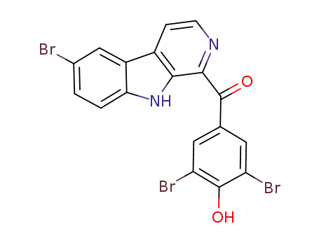 (6-bromo-9H-pyrido[3,4-b]indol-1-yl)(3,5-dibromo-4-hydroxyphenyl)methanone