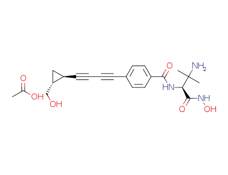 N-((S)-3-amino-1-(hydroxyamino)-3-methyl-1-oxobutan-2-yl)-4-(((1R,2R)-2-(hydroxymethyl)cyclopropyl)buta-1,3-diynyl)benzamide