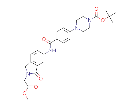 {6-[4-(4-boc-piperazin-1-yl)benzoylamino]-1-oxo-1,3-dihydroisoindol-2-yl}acetic acid methyl ester