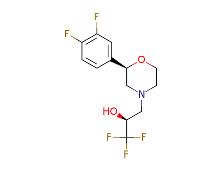 (S)-3-[(R)-2-(3,4-difluoro-phenyl)morpholin-4-yl]-1,1,1-trifluoro-propan-2-ol