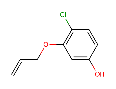 Molecular Structure of 83613-31-4 (Phenol, 4-chloro-3-(2-propenyloxy)-)