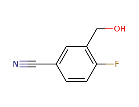 Molecular Structure of 856931-47-0 (4-Fluoro-3-hydroxymethyl-benzonitrile)