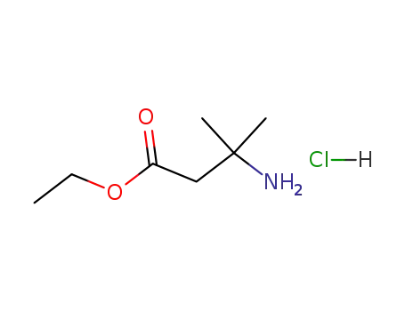 Molecular Structure of 85532-40-7 (3-AMINO-3-METHYL-BUTYRIC ACID ETHYL ESTER HCL)