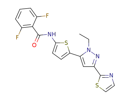 N-(2,6-difluorophenyl)-5-(1-ethyl-3-(thiazol-2-yl)-1H-pyrazol-5-yl)thiophene-2-carboxamide