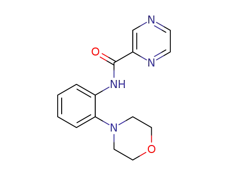 Molecular Structure of 793680-20-3 (N-(2-morpholinophenyl)pyrazine-2-carboxamide)