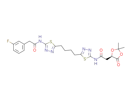 C<sub>23</sub>H<sub>25</sub>FN<sub>6</sub>O<sub>5</sub>S<sub>2</sub>