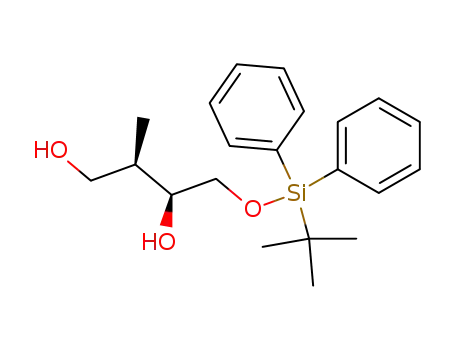 Molecular Structure of 128329-22-6 ((2R,3S)-<(tert-butyldiphenylsilyl)oxy>-2-methyl-1,3-butanediol)