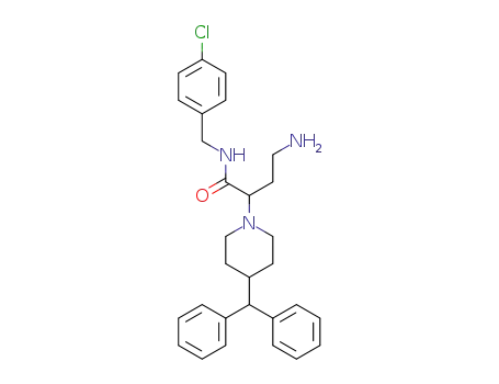 4-amino-2-(4-benzhydrylpiperidin-1-yl)-N-(4-chlorobenzyl)butanamide