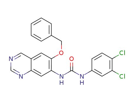 1-(6-(benzyloxy)quinazolin-7-yl)-3-(3,4-dichlorophenyl)urea