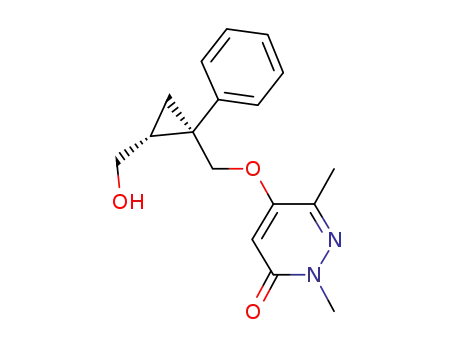 5-{[(1S,2R)-2-Hydroxymethyl-1-phenylcyclopropyl]methoxy}-2,6-dimethyl-2H-pyridazin-3-one