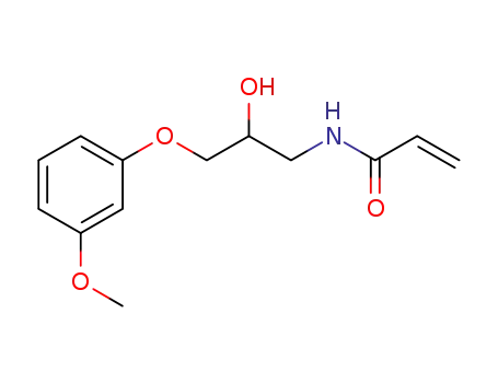 Molecular Structure of 1612190-35-8 (N-[2-hydroxy-3-(3-methoxyphenoxy)propyl]acrylamide)
