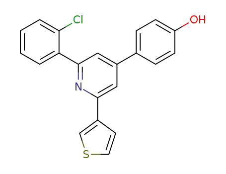 4-(2-(2-chlorophenyl)-6-(thiophen-3-yl)pyridin-4-yl)phenol