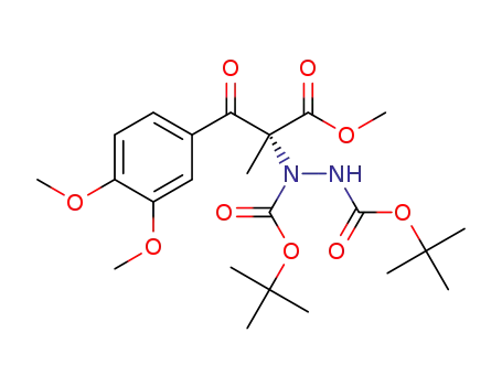 (-)-1-[(1R)-1-(3,4-dimethoxybenzoyl)-2-methoxy-1-methyl-2-oxoethyl]-1,2-hydrazinedicarboxylic acid 1,2-di-tert-butylester