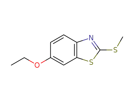 Molecular Structure of 21224-19-1 (Benzothiazole, 6-ethoxy-2-(methylthio)- (6CI,8CI,9CI))