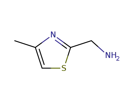Molecular Structure of 51221-45-5 ((4-METHYL-1,3-THIAZOL-2-YL)METHYLAMINE)