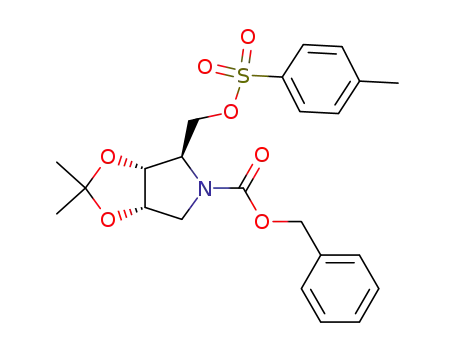 (3aR,4R,6aS)-2,2-Dimethyl-4-(toluene-4-sulfonyloxymethyl)-tetrahydro-[1,3]dioxolo[4,5-c]pyrrole-5-carboxylic acid benzyl ester