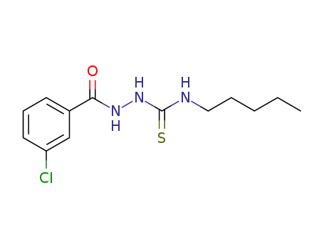 Molecular Structure of 1427279-03-5 (1-(3-chlorobenzoyl)-4-pentylthiosemicarbazide)