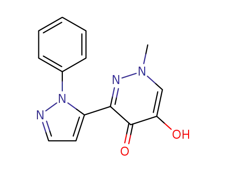 5-hydroxy-1-methyl-3-(1-phenyl-1H-pyrazol-5-yl)pyridazin-4(1H)-one