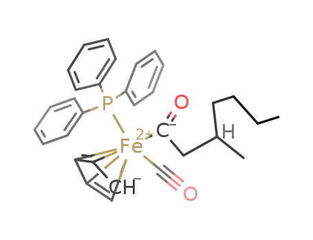 carbonyl(cyclopentadienyl)-3-methylheptanoyl(triphenylphosphino)iron