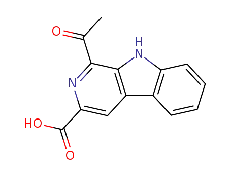 9H-Pyrido(3,4-b)indole-3-carboxylic acid, 1-acetyl-