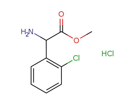Molecular Structure of 141109-17-3 (D(+)-Chloro phenyl glycine methyl
ester)