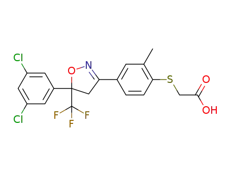 {4-[5-(3,5-dichlorophenyl)-5-trifluoromethyl-4,5-dihydroisoxazol-3-yl]-2-methylphenylsulfanyl}acetic acid