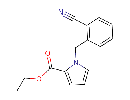 Molecular Structure of 1414361-79-7 (ethyl 1-(2-cyanobenzyl)-1H-pyrrole-2-carboxylate)