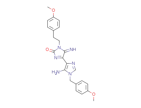 4-(1-(4-methoxybenzyl)-5-amino-1H-imidazol-4-yl)-1-(4-methoxyphenethyl)-5-imino-1H-imidazol-2(5H)-one