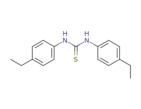 Molecular Structure of 89573-81-9 (Thiourea, N,N'-bis(4-ethylphenyl)-)
