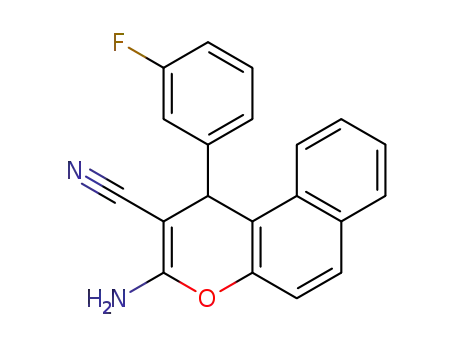 2-amino-4-(3-fluorophenyl)-3-cyano-4H-naphtho<2,1-b>pyran