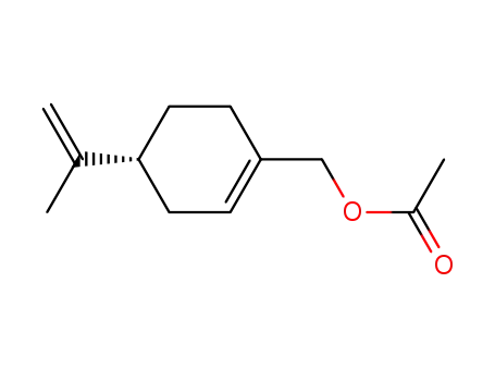 Molecular Structure of 56452-54-1 (1-Cyclohexene-1-methanol, 4-(1-methylethenyl)-, acetate, (4R)-)