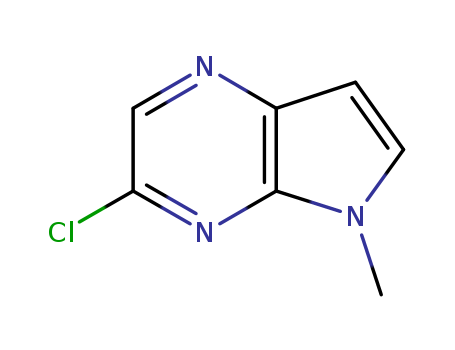 5H-Pyrrolo[2,3-b]pyrazine, 3-chloro-5-Methyl-