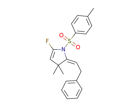 (E)-5-fluoro-3,3-dimethyl-1-2-(2-phenylethylidene)-[(4-tolyl)sulfonyl]-2,3-dihydro-1H-pyrrole