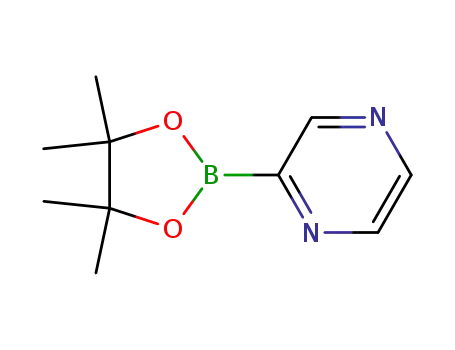 Molecular Structure of 1083179-99-0 (2-(4,4,5,5-Tetramethyl-1,3,2-dioxaborolan-2-yl)pyrazine)