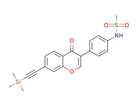 N-(4-(4-oxo-7-((trimethylsilyl)ethynyl)-4H-chromen-3-yl)phenyl)methanesulfonamide