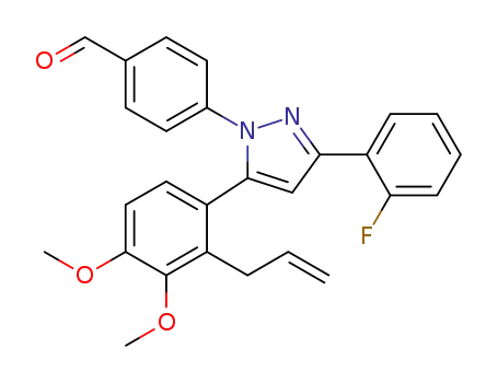 4-[5-(2-allyl-3,4-dimethoxyphenyl)-3-(2-fluorophenyl)pyrazol-1-yl]benzaldehyde
