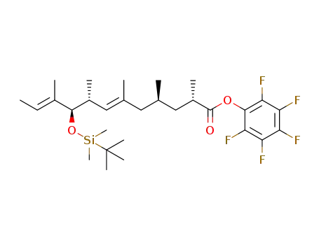 (2S,4S,6E,8R,9R,10E)-perfluorophenyl 9-(tert-butyldimethylsilyloxy)-2,4,6,8,10-pentamethyldodeca-6,10-dienoate