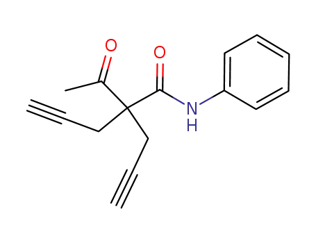 Molecular Structure of 1141891-26-0 (2-acetyl-N-phenyl-2-(prop-2-ynyl)pent-4-ynamide)