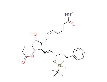 15-tert-butyldimethylsilyloxy-11-propionyl-bimatoprost
